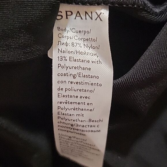 SPANX Faux Leather Leggings Black Size M - Picture 5 of 5